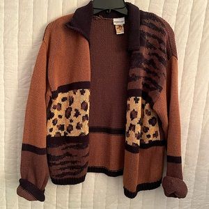 Vintage Collared Button Cardigan Shirt